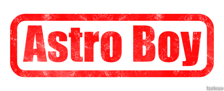 Astro Boy Text Effect