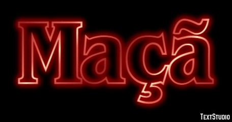 Maçã Efeito do texto