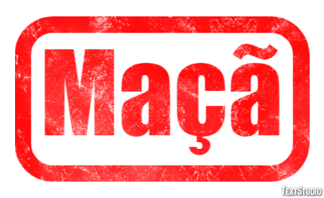 Maçã Efeito de texto