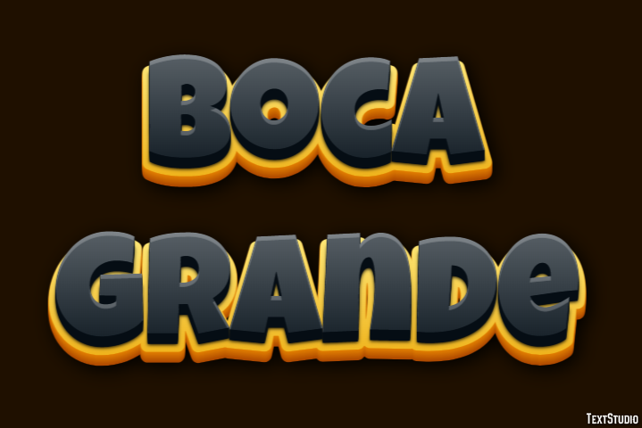 Boca Grande Efekt tekstowy