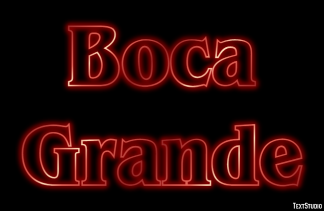Boca Grande Efekt tekstowy