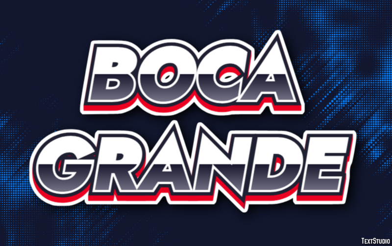 Boca Grande Efekt tekstowy