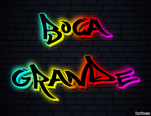 Boca Grande Efekt tekstowy