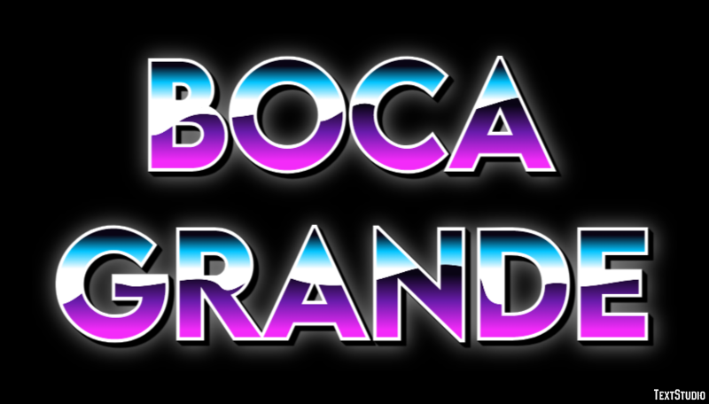 Boca Grande Efekt tekstowy