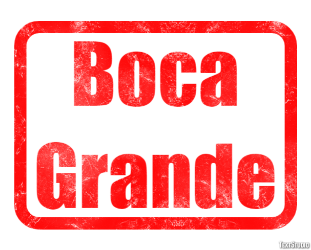 Boca Grande Effetto testo