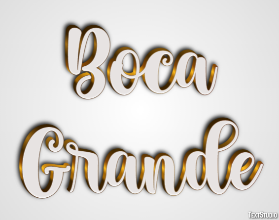 Boca Grande Effetto testo