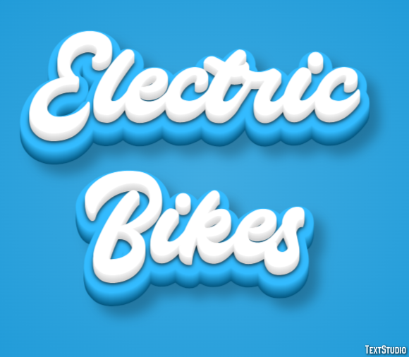 Electric Bikes Effet de Texte