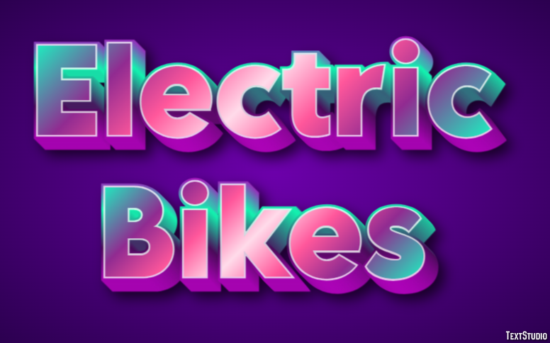 Electric Bikes Efecto de texto