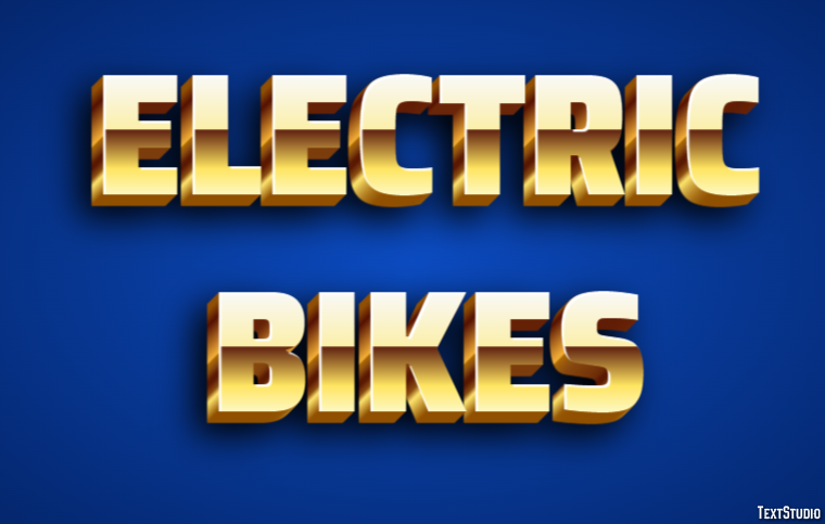 Electric Bikes Efecto de texto