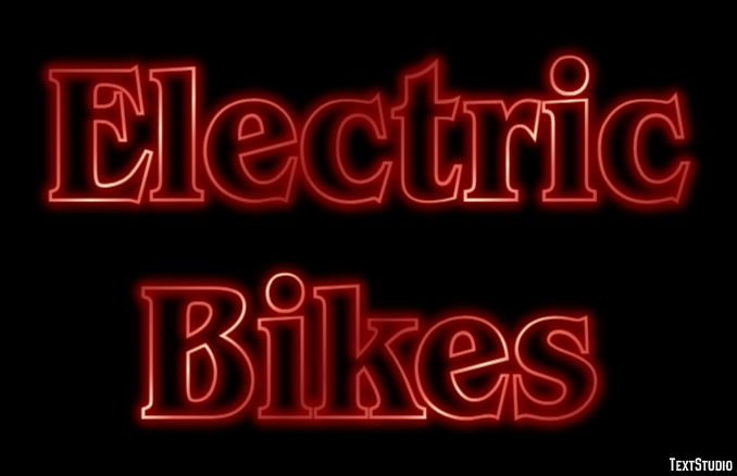 Electric Bikes Efecto de texto