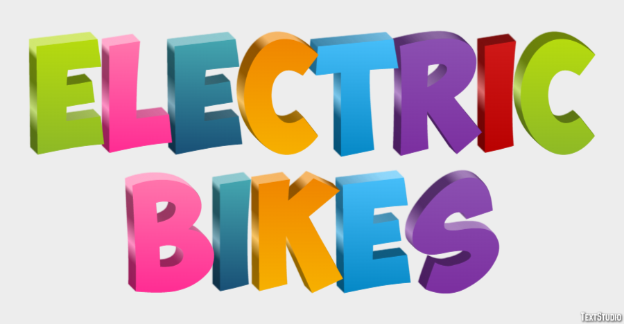 Electric Bikes Effet de Texte