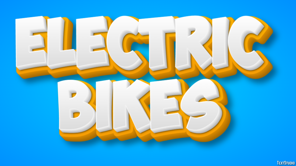 Electric Bikes Efecto de texto