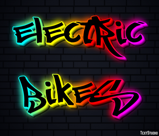 Electric Bikes Efecto de texto