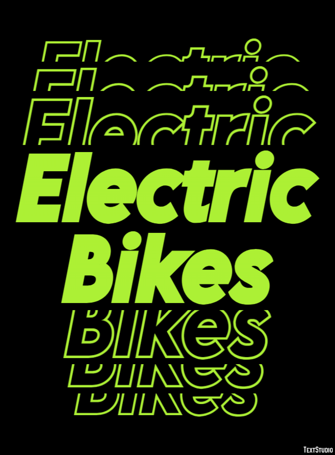 Electric Bikes Effet de Texte