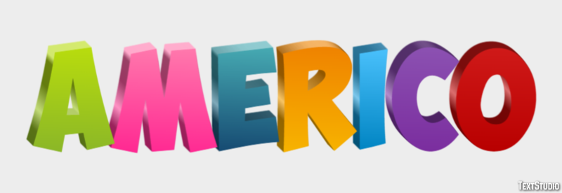 Américo Text Effect