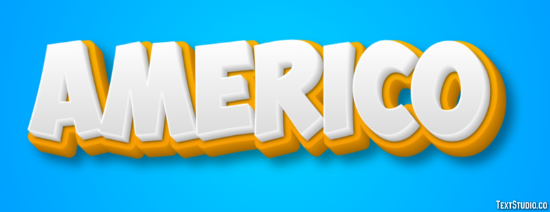 Américo Text Effect