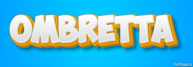 Ombretta Effetto testo