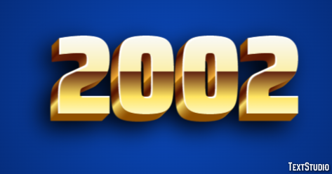 2002 Text Effect