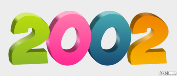 2002 Text Effect