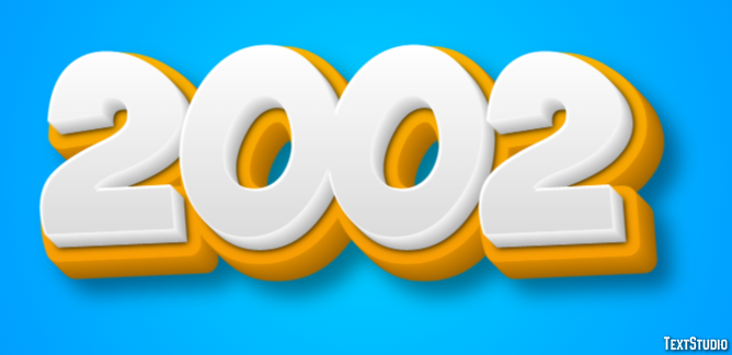 2002 Text Effect