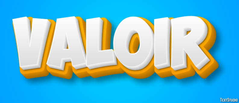 Valoir Effet de texte
