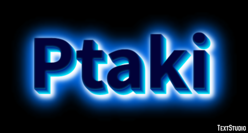 Ptaki Texteffekt