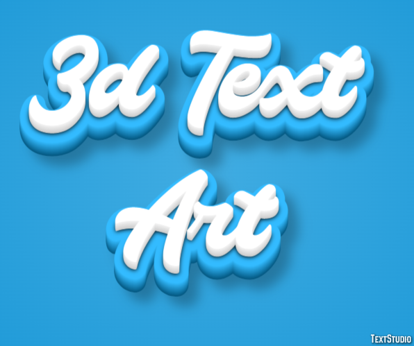 3d Text Art Text Effect