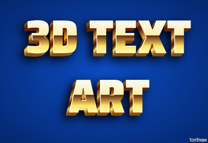 3d Text Art Texteffekt