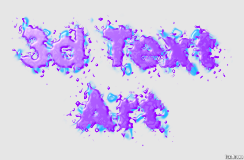 3d Text Art Text Effect