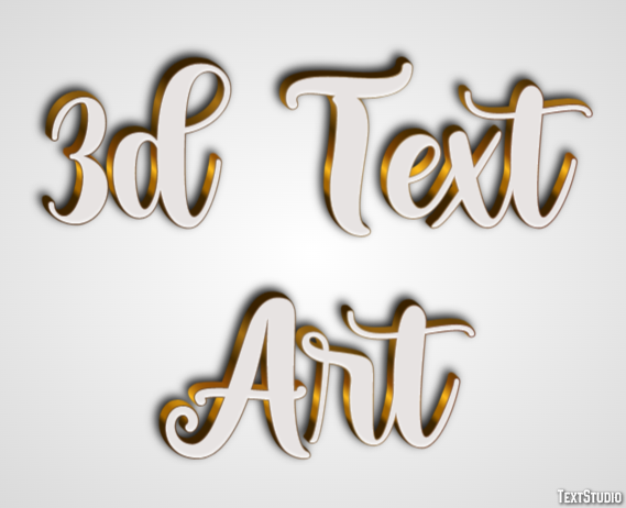 3d Text Art Texteffekt