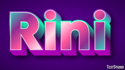 Rini Texteffekt