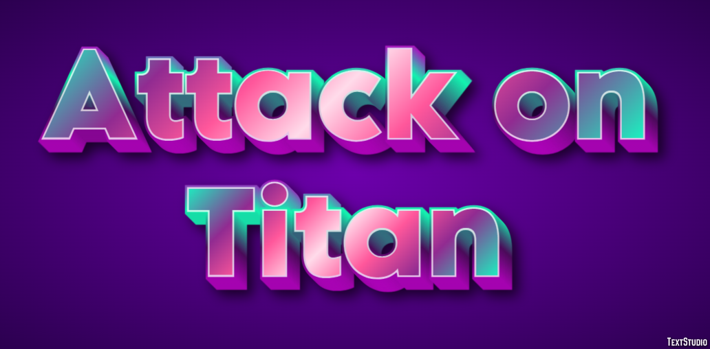 Attack on Titan Tekst Effect
