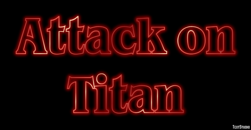 Attack on Titan Tekst Effect