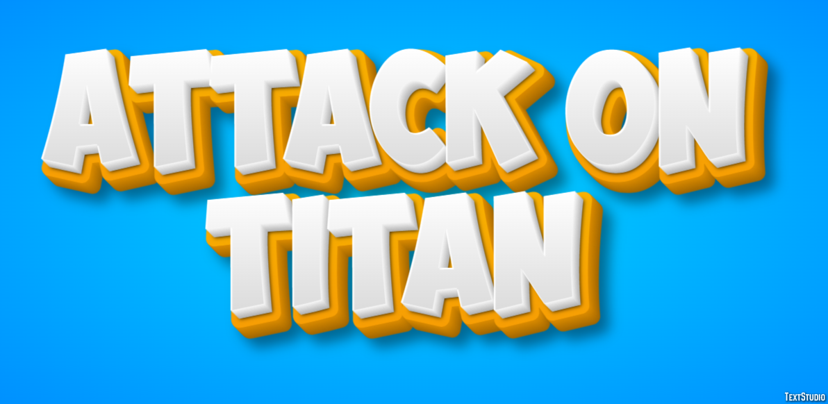 Attack on Titan Text Effect