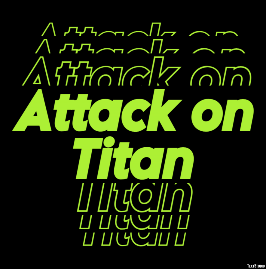 Attack on Titan Metin Efekti