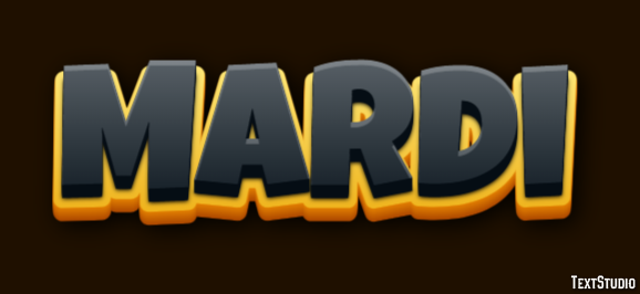 Mardi Texteffekt