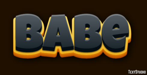 Babe Text effect