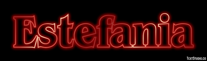 Estefania Efecto de Texto