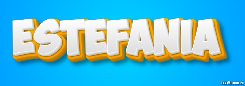 Estefania Efecto de Texto