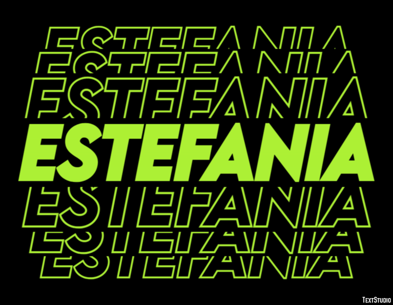 Estefania Texteffekt