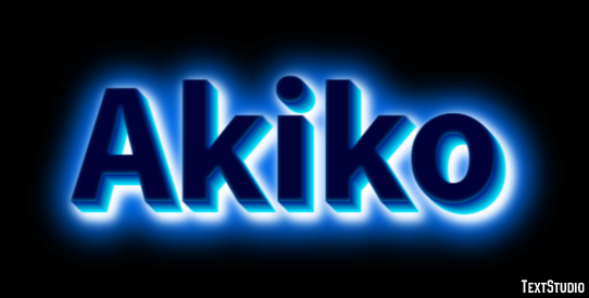 Akiko Text Effect
