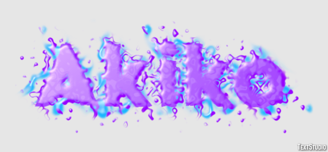 Akiko Text Effect