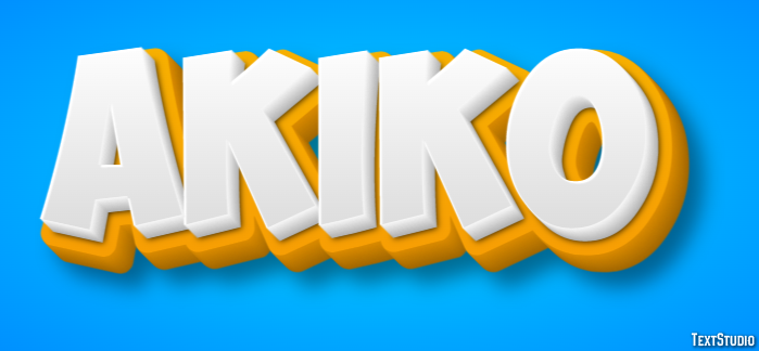 Akiko Text Effect