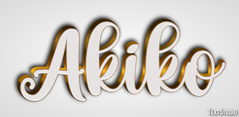 Akiko Text Effect