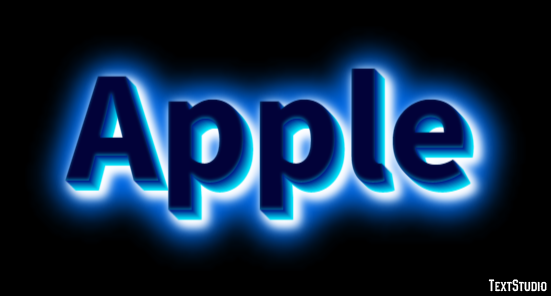 Apple Effetto testo