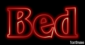 Bed Efeito de texto