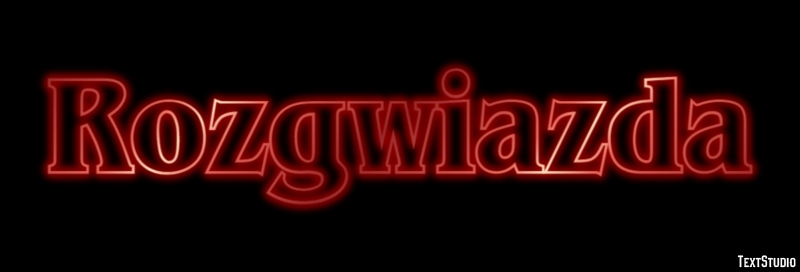 Rozgwiazda Efekt tekstowy