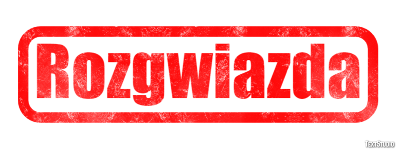 Rozgwiazda Efekt tekstowy