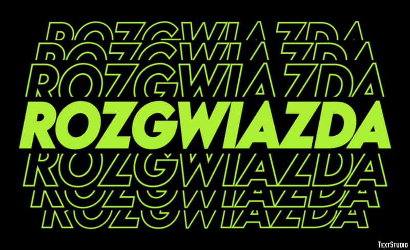 Rozgwiazda Efekt tekstowy