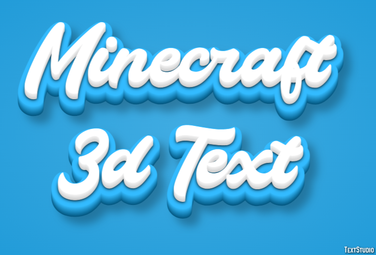 Minecraft 3d Text テキスト効果